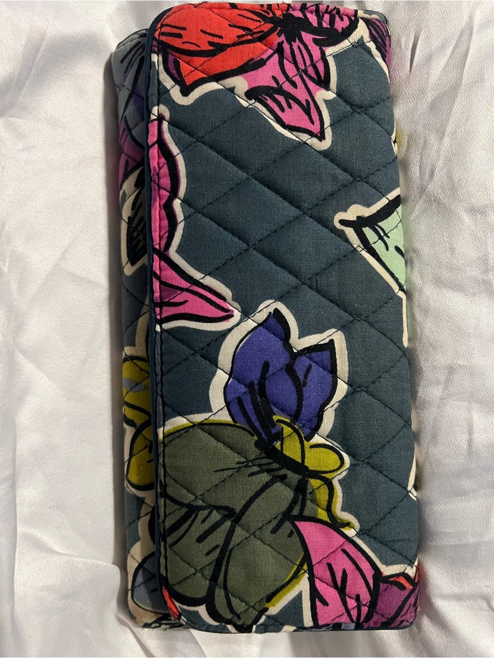 Vera Bradly Quilted Floral Print Wallet Clutch in Multicolor